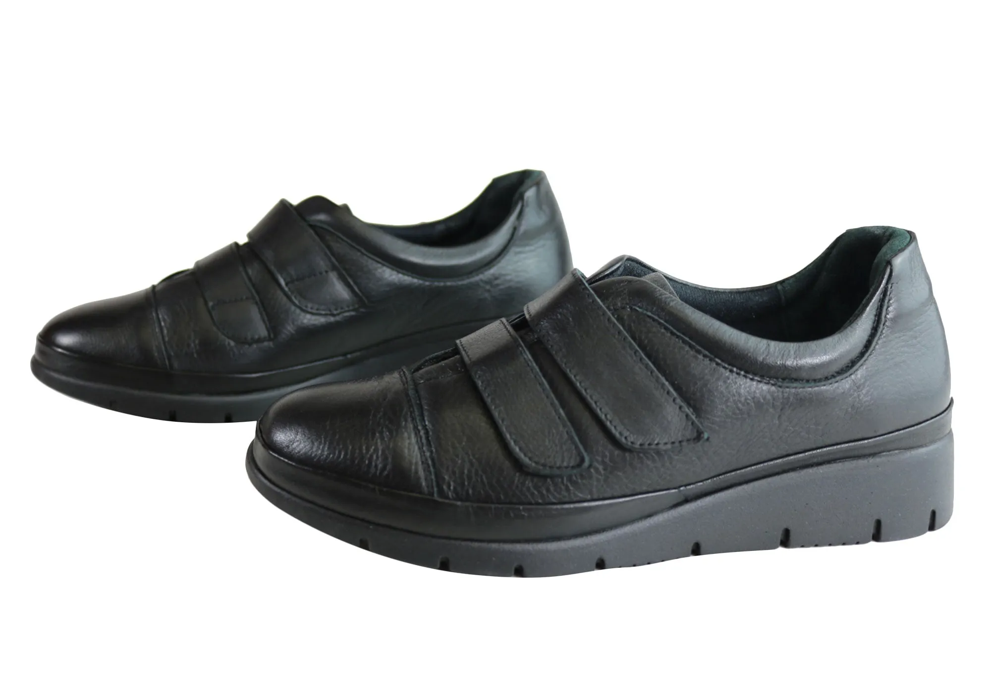 Orizonte Kerri Womens European Comfort Adjustable Strap Leather Shoes