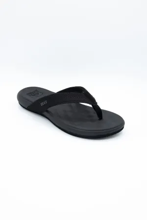 Reef Cushion Melody Flip Flops for Women in Black | CJ5416