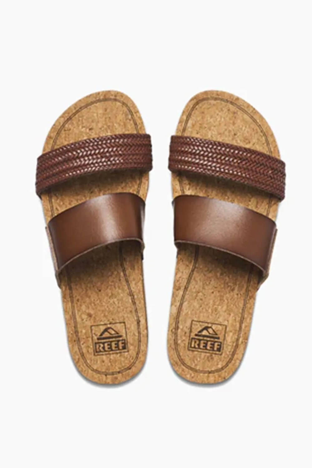 Reef Cushion Vista Hi Twist Sandals for Women in Chocolate Brown | CI8096