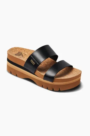 Reef Cushion Vista Higher Sandals for Women in Black | CJ0654