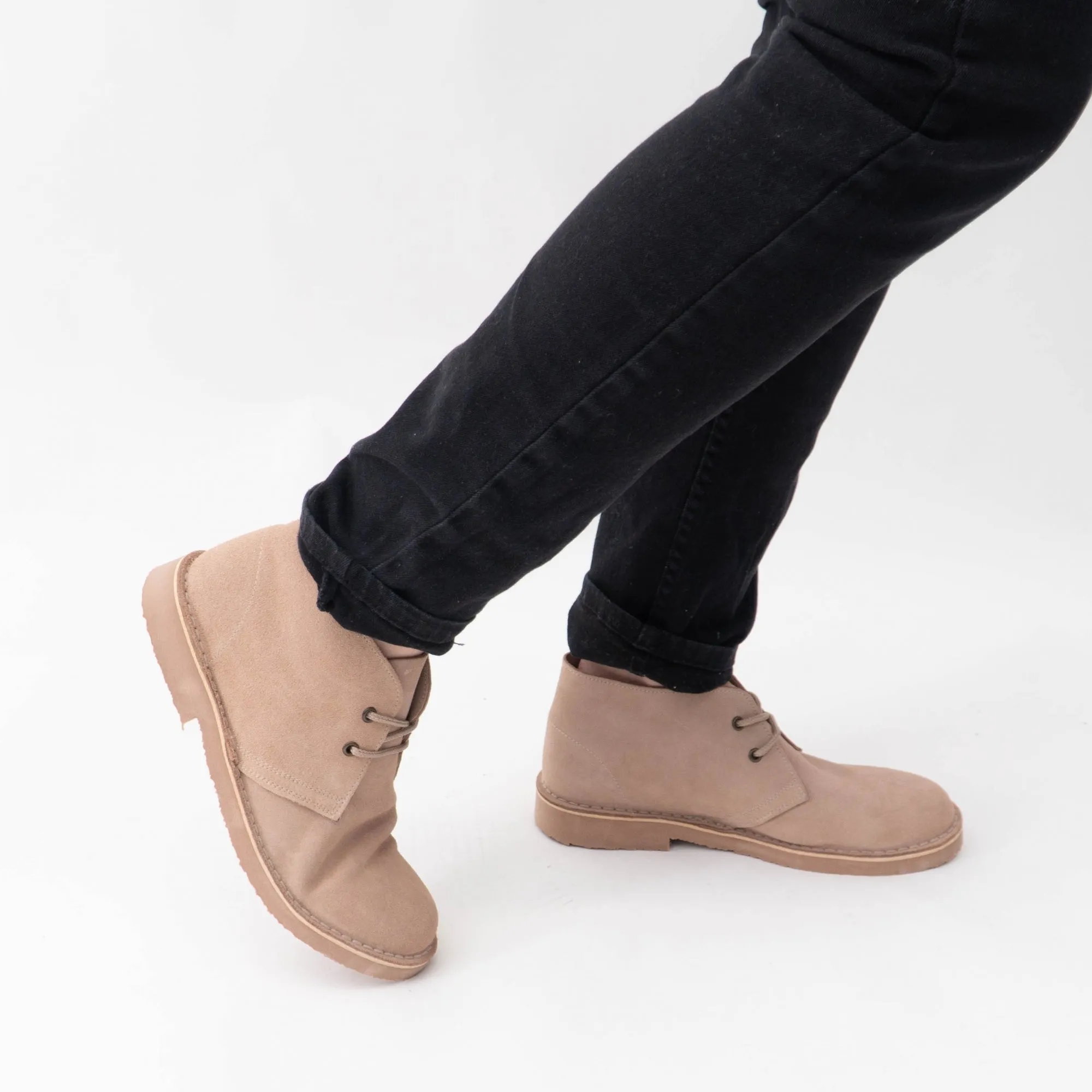 Roamers M467TS Unisex Desert Boots Stone