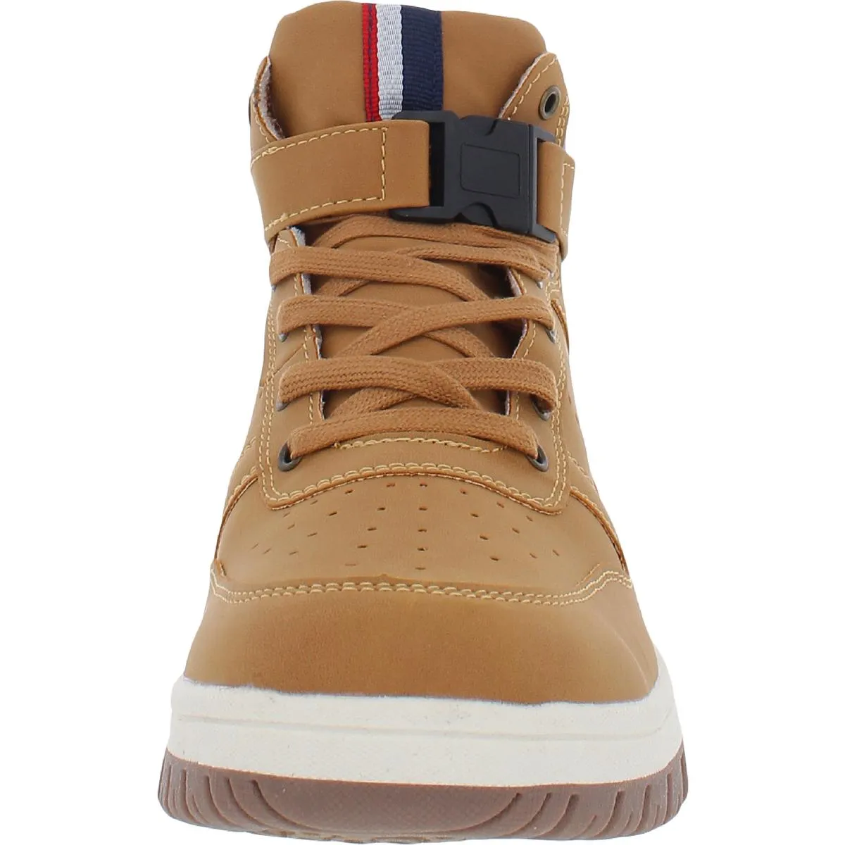 Santonio Mens Faux Leather Ankle Hiking Boots