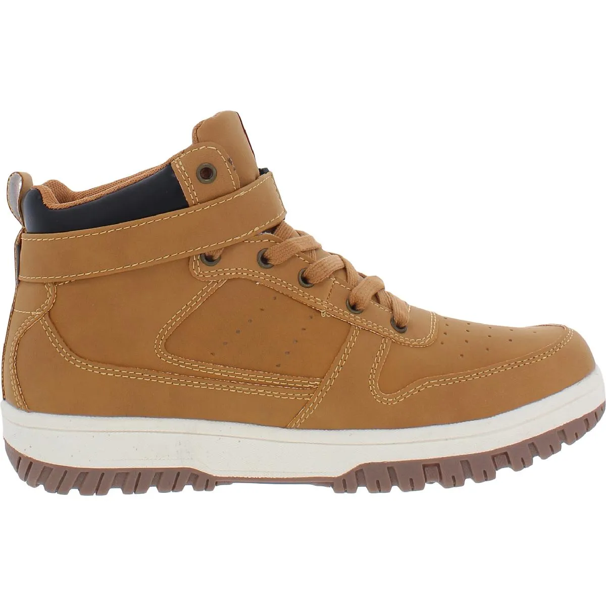 Santonio Mens Faux Leather Ankle Hiking Boots