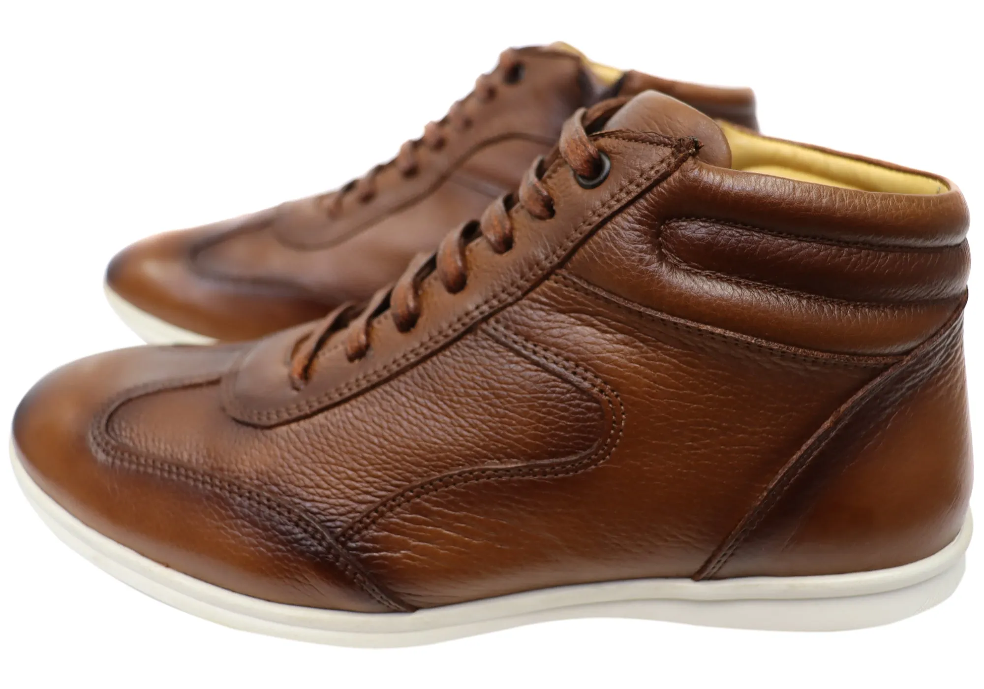 Savelli Jack Mens Leather Dress Casual Boots Made In Brazil
