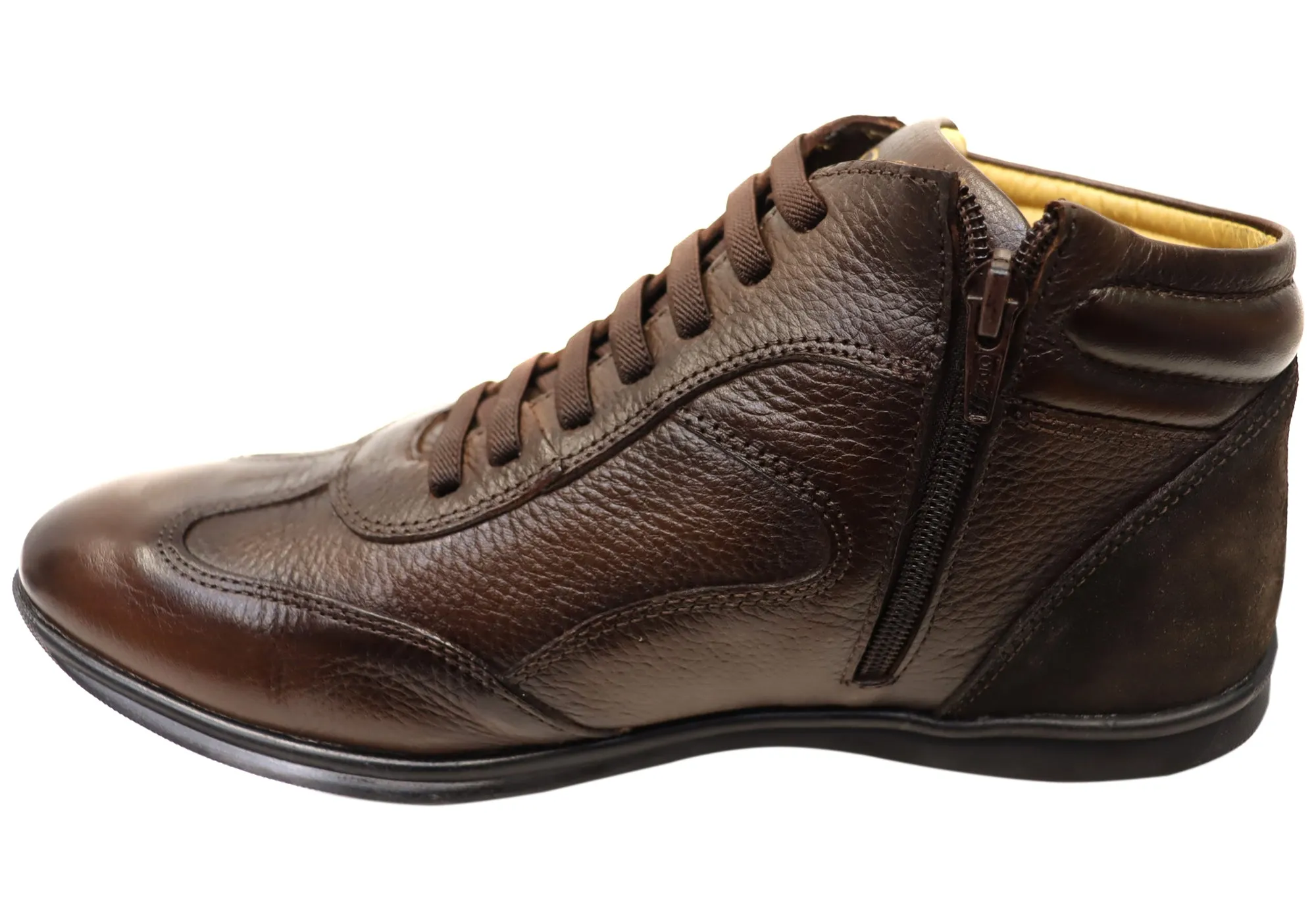 Savelli Jack Mens Leather Dress Casual Boots Made In Brazil