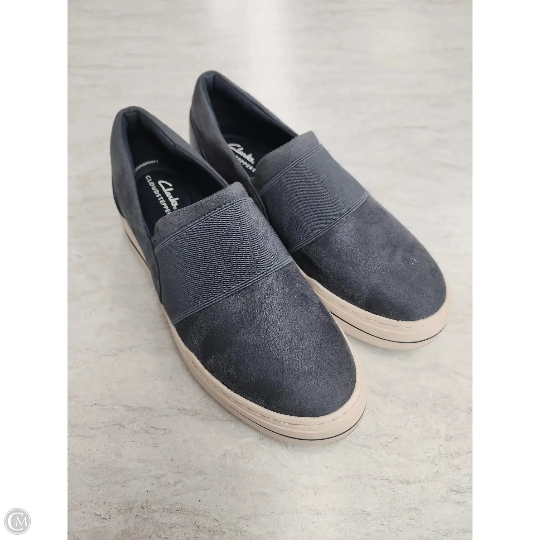 Shoes Flats By Clarks In Blue, Size: 8