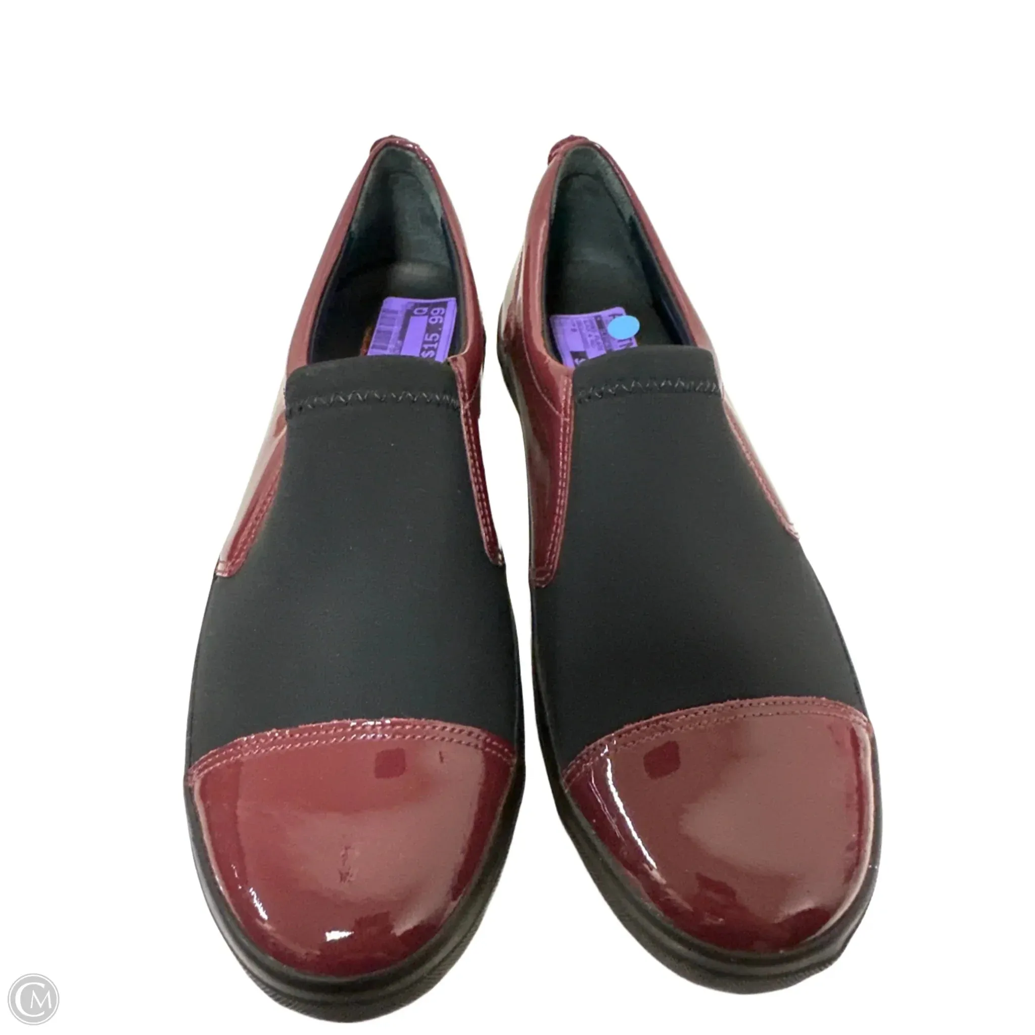 Shoes Flats By Clothes Mentor In Black & Red, Size: 9