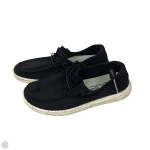 Shoes Flats By Hey Dude In Black, Size: 7.5