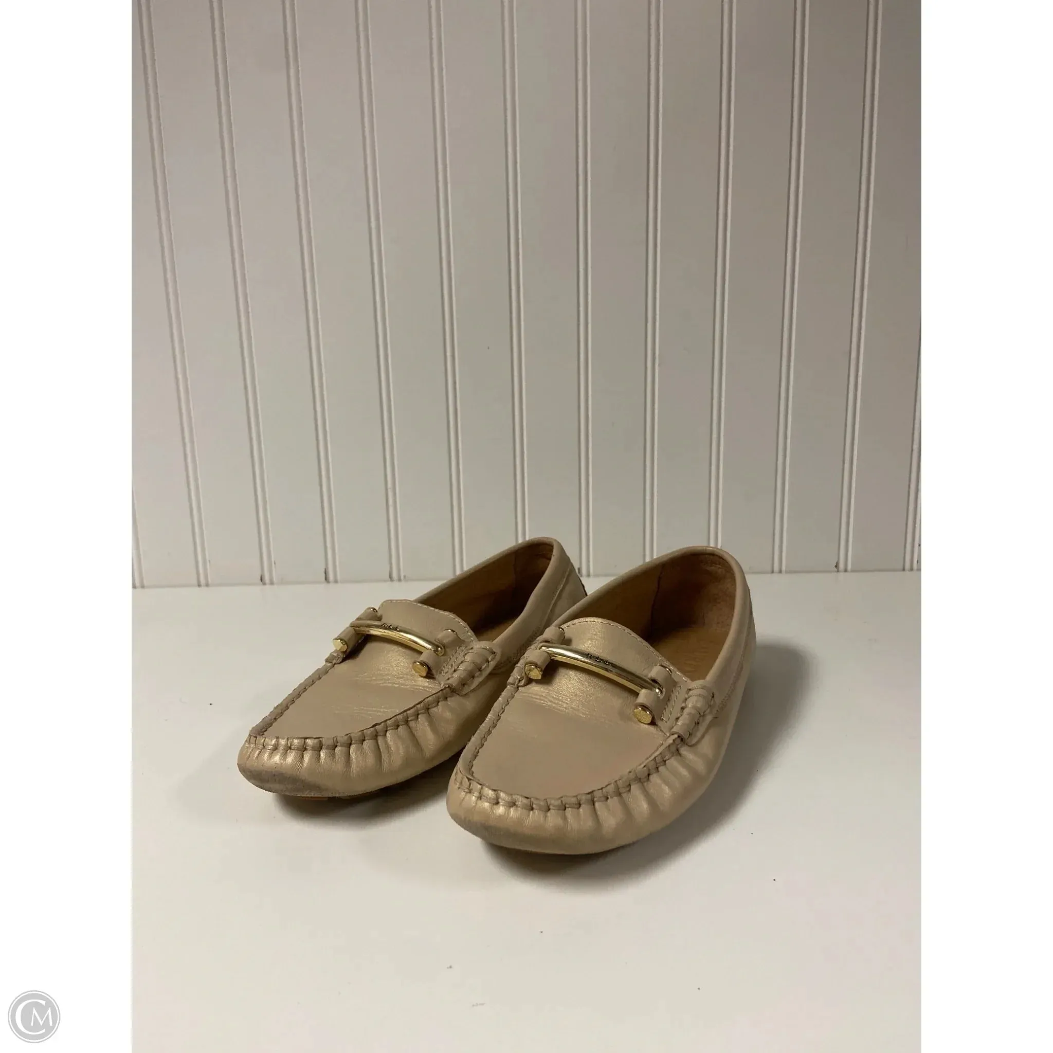 Shoes Flats By Lauren By Ralph Lauren In Gold, Size: 6