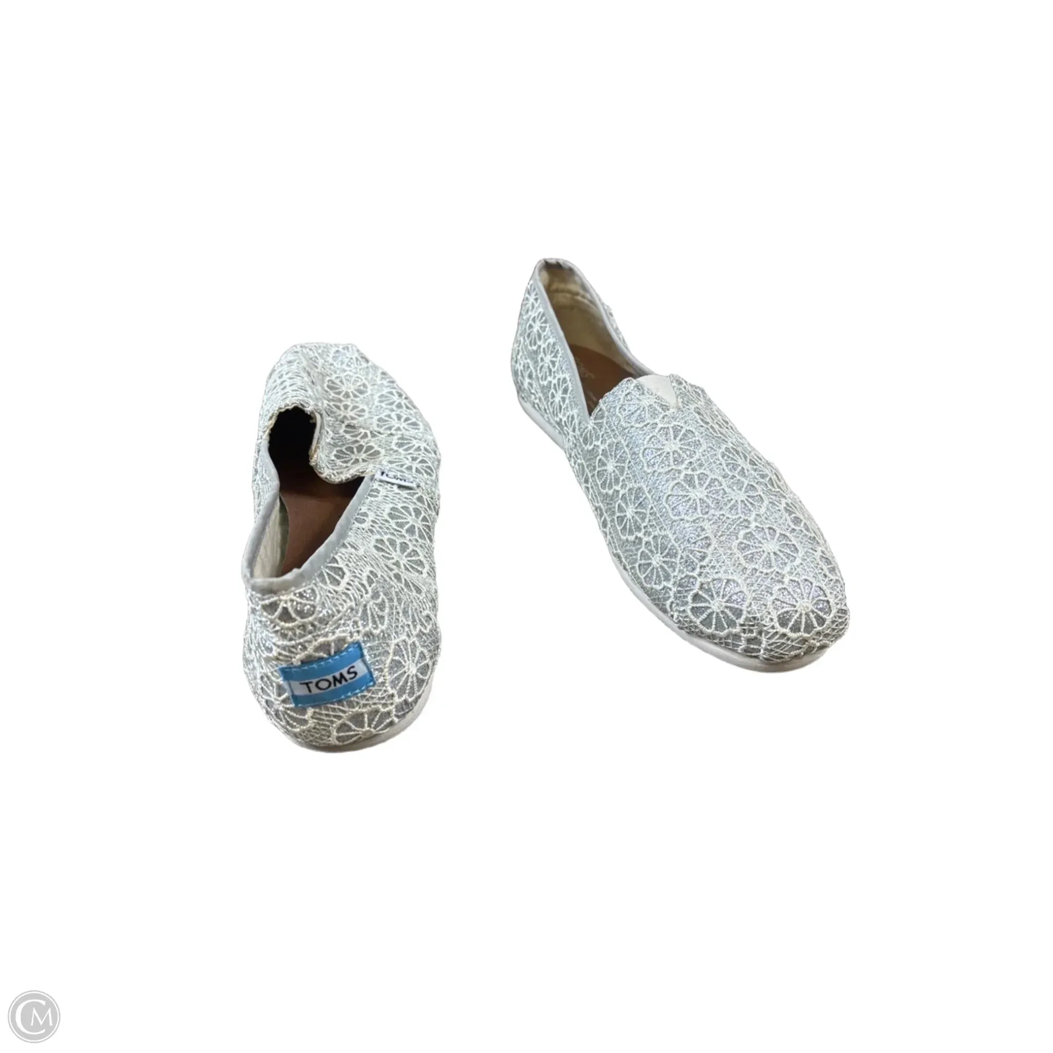Shoes Flats By Toms In Cream, Size: 12