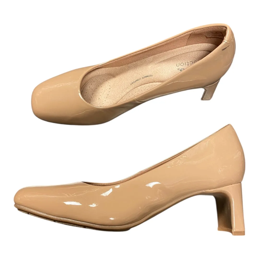Shoes Heels Block By Clarks In Peach, Size:7.5