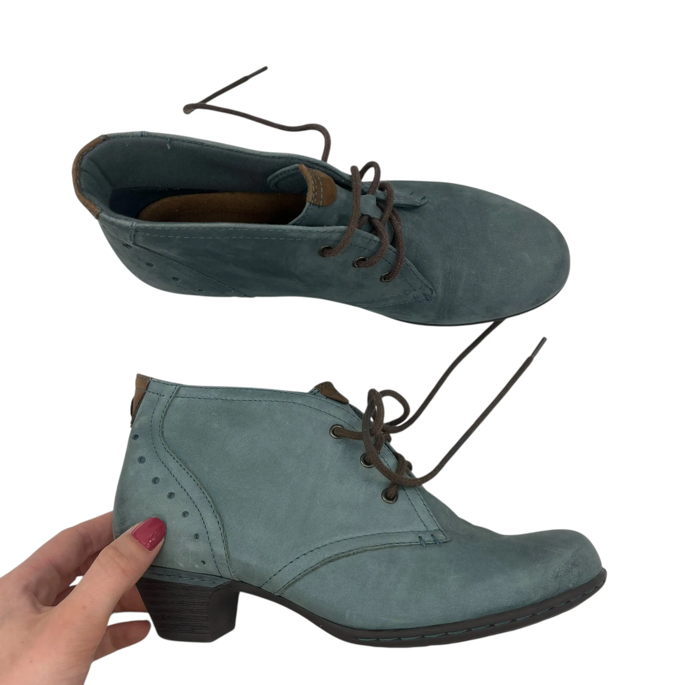 Shoes Heels Block By Cobb Hill In Blue, Size:6.5