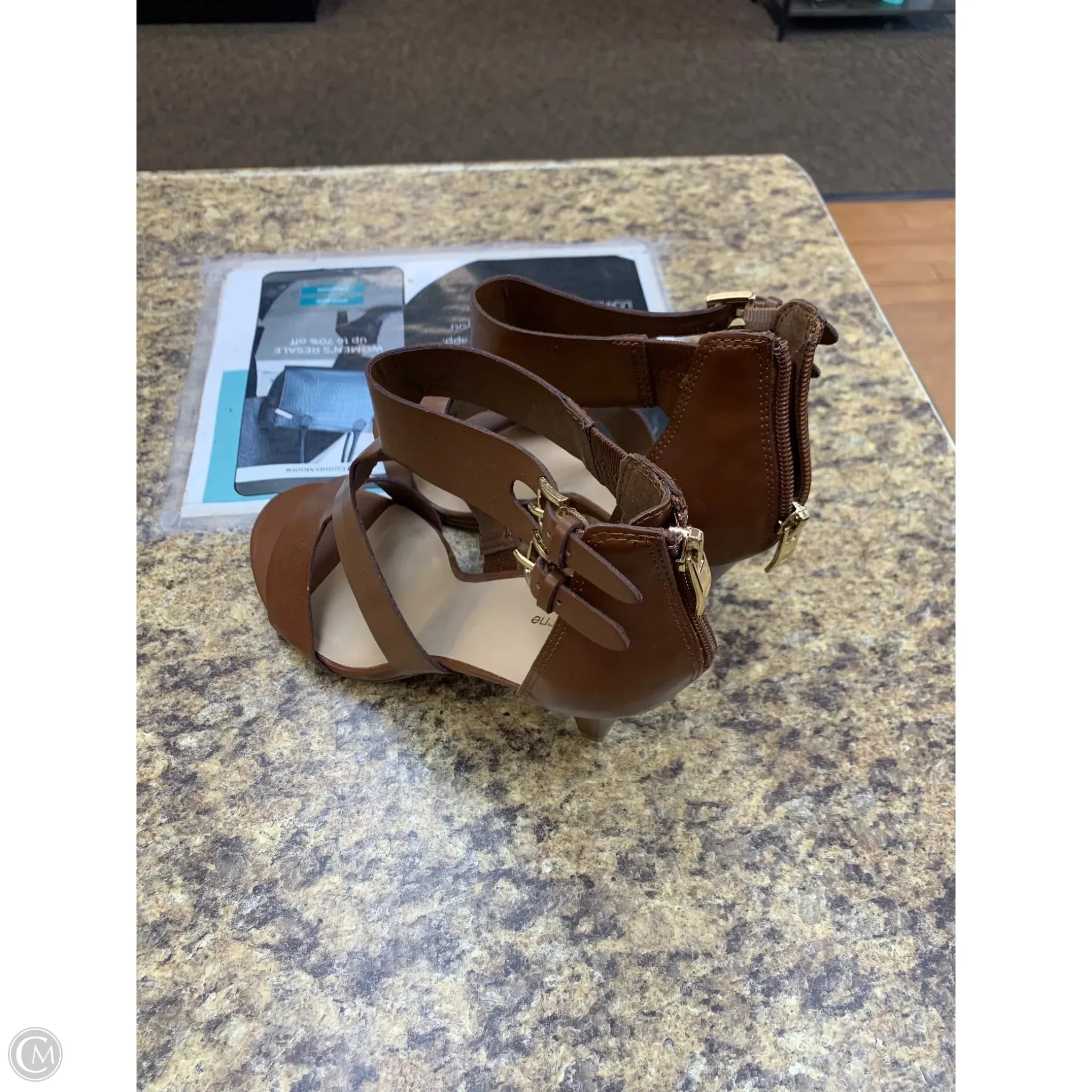 Shoes Heels Block By Liz Claiborne In Brown, Size: 9