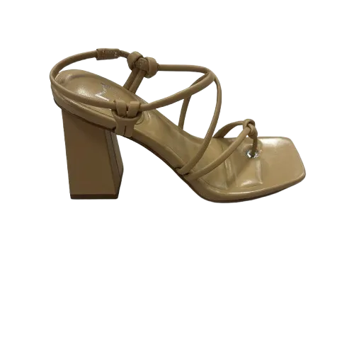 Shoes Heels Block By Marc Fisher In Cream, Size:5.5