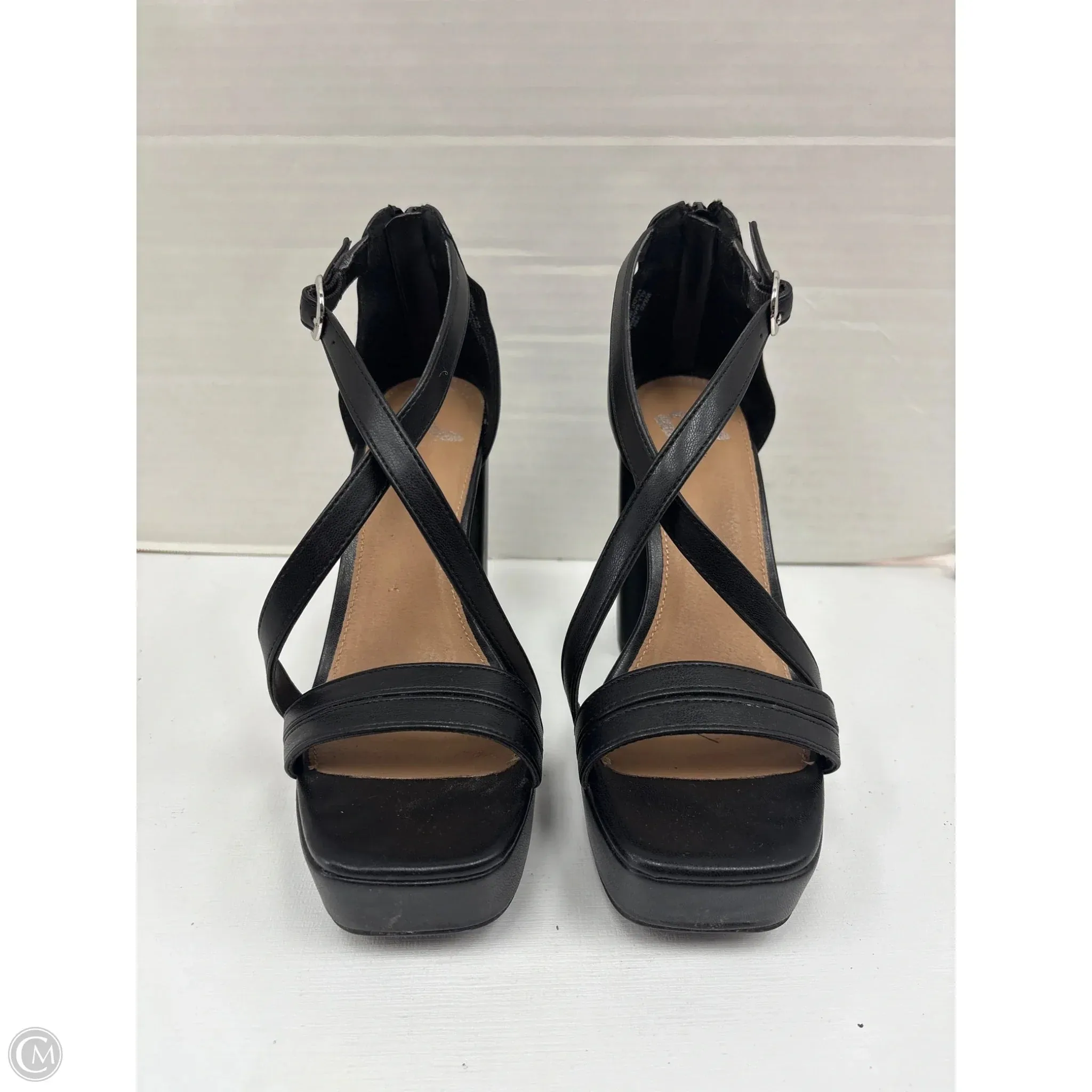 Shoes Heels Block By Report In Black, Size: 7
