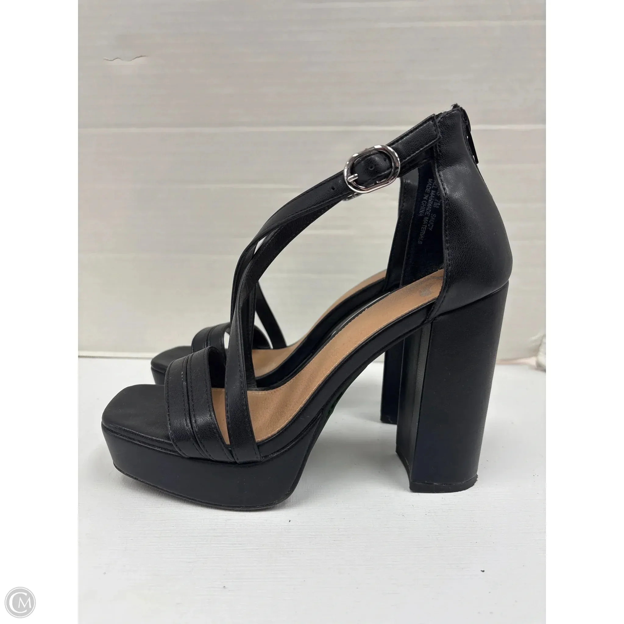 Shoes Heels Block By Report In Black, Size: 7
