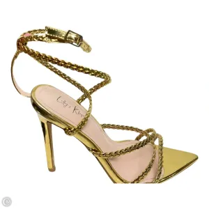 Shoes Heels Stiletto By Lillys Kloset In Gold, Size: 8.5