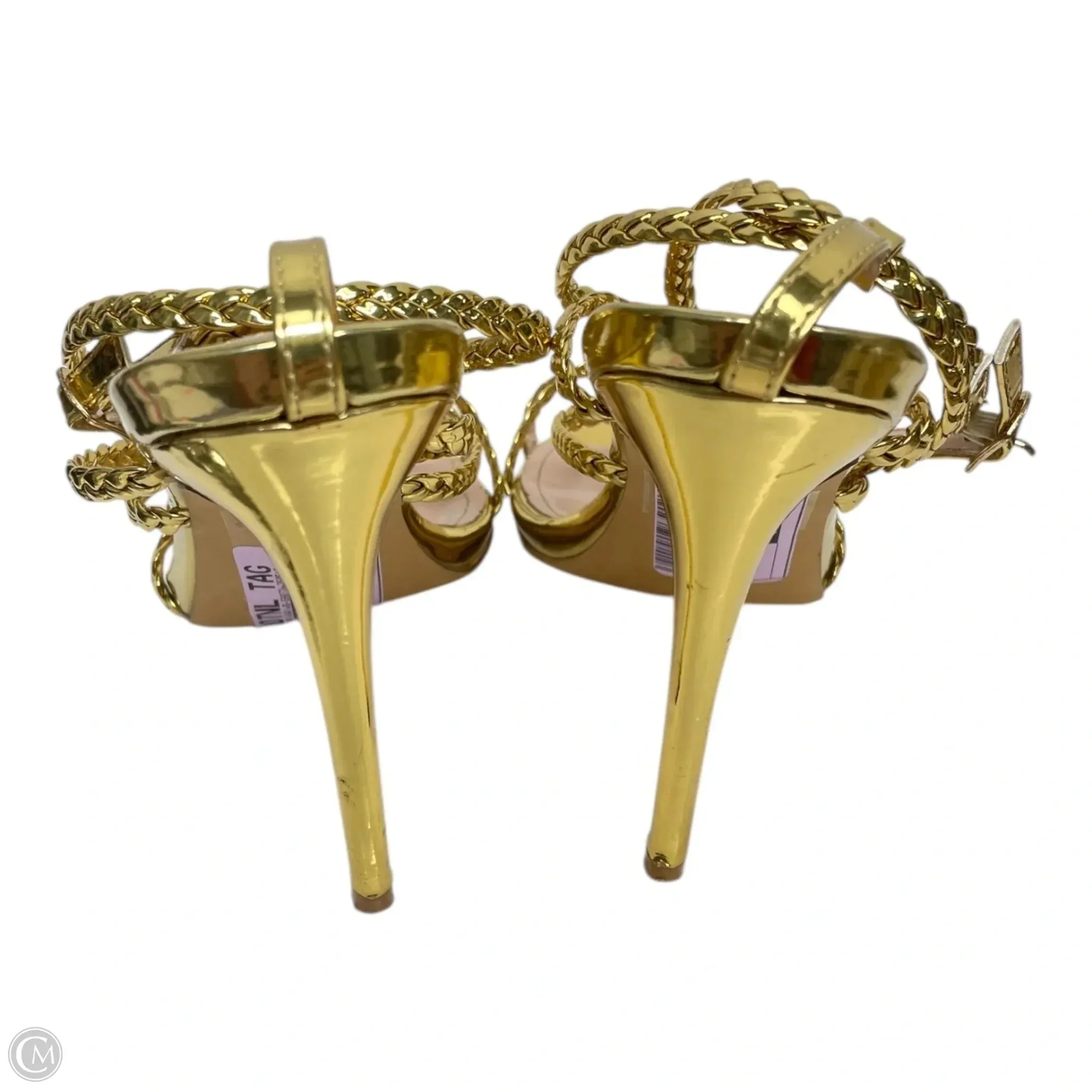 Shoes Heels Stiletto By Lillys Kloset In Gold, Size: 8.5