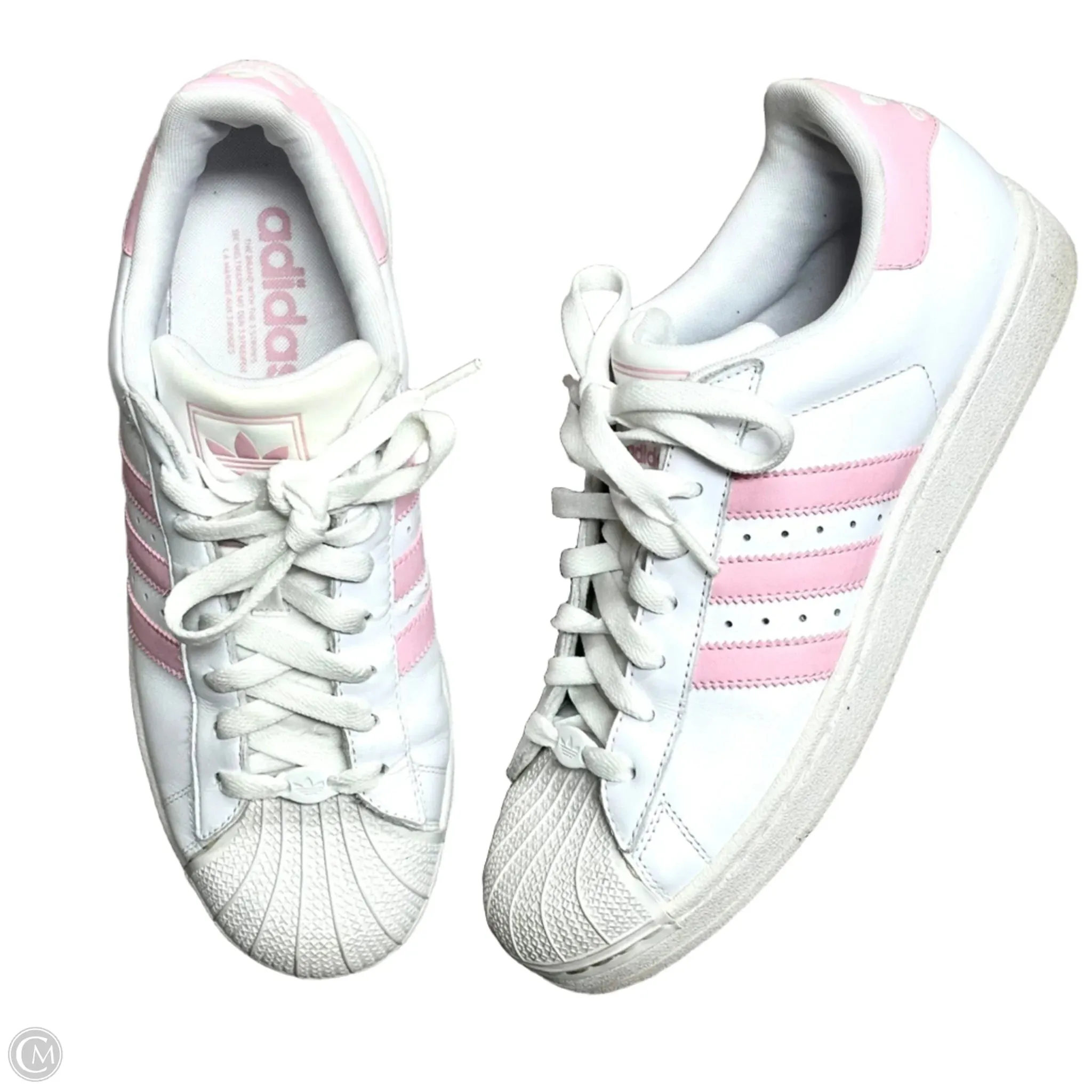 Shoes Sneakers By Adidas In Pink & White, Size: 10