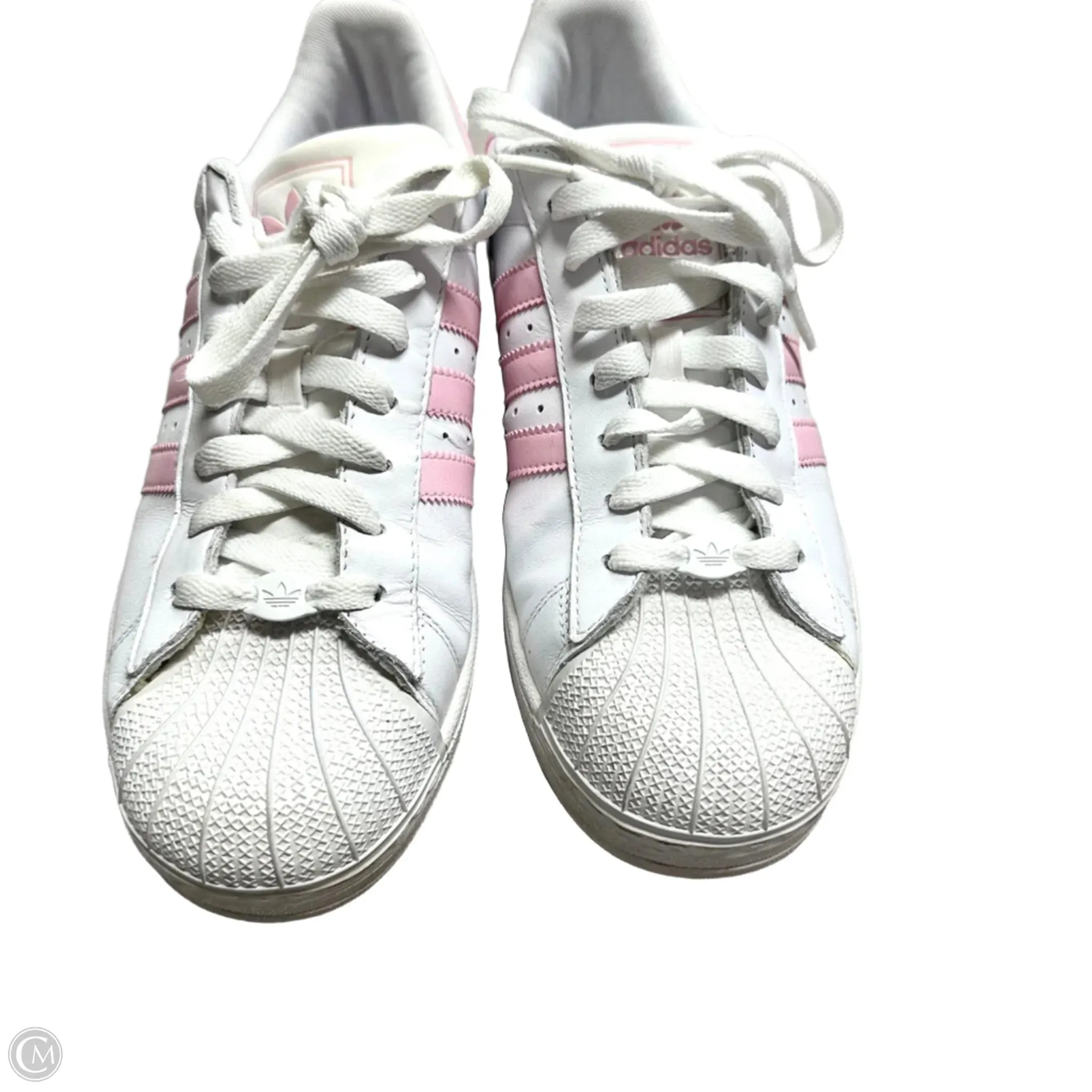 Shoes Sneakers By Adidas In Pink & White, Size: 10