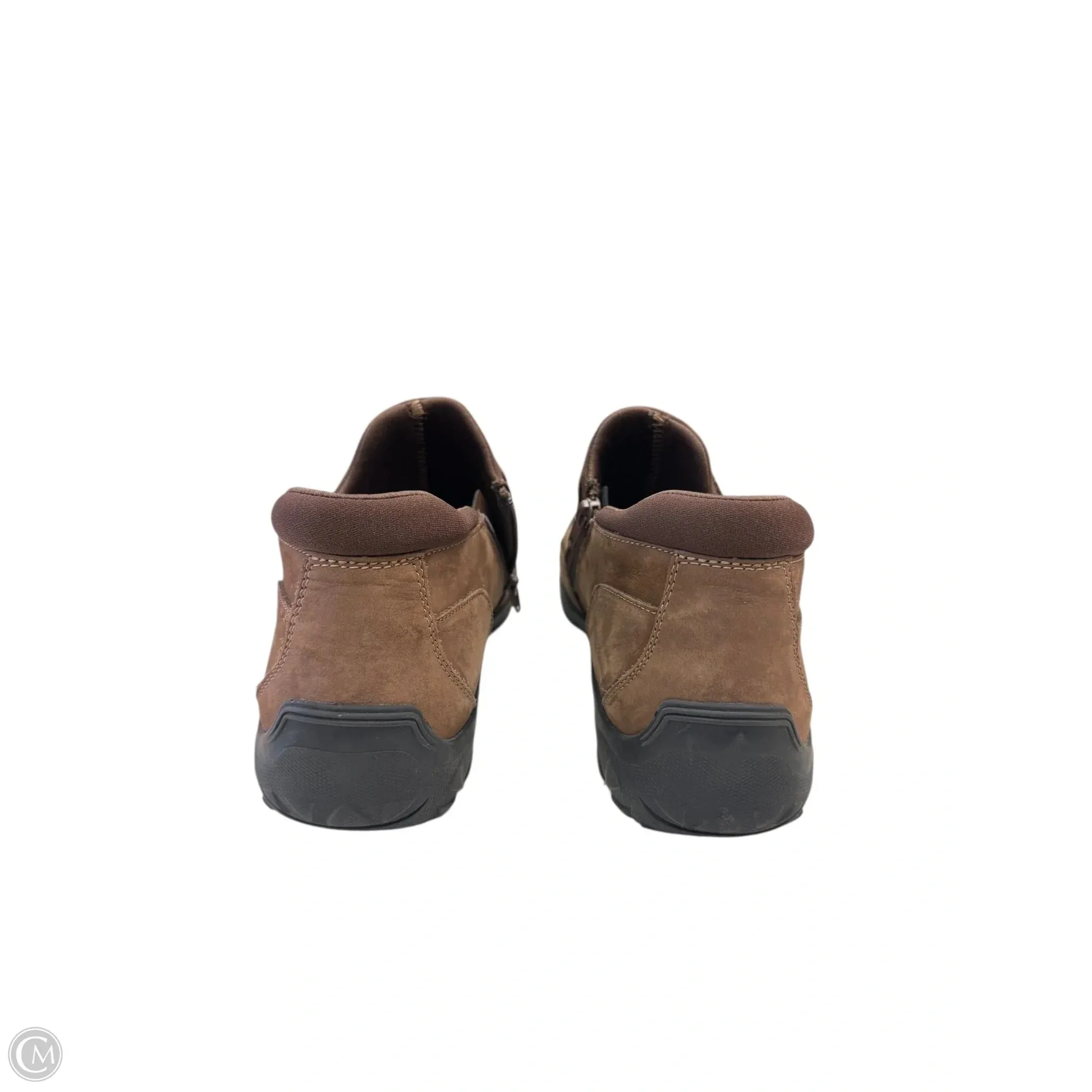 Shoes Sneakers By Clarks In Brown, Size: 10
