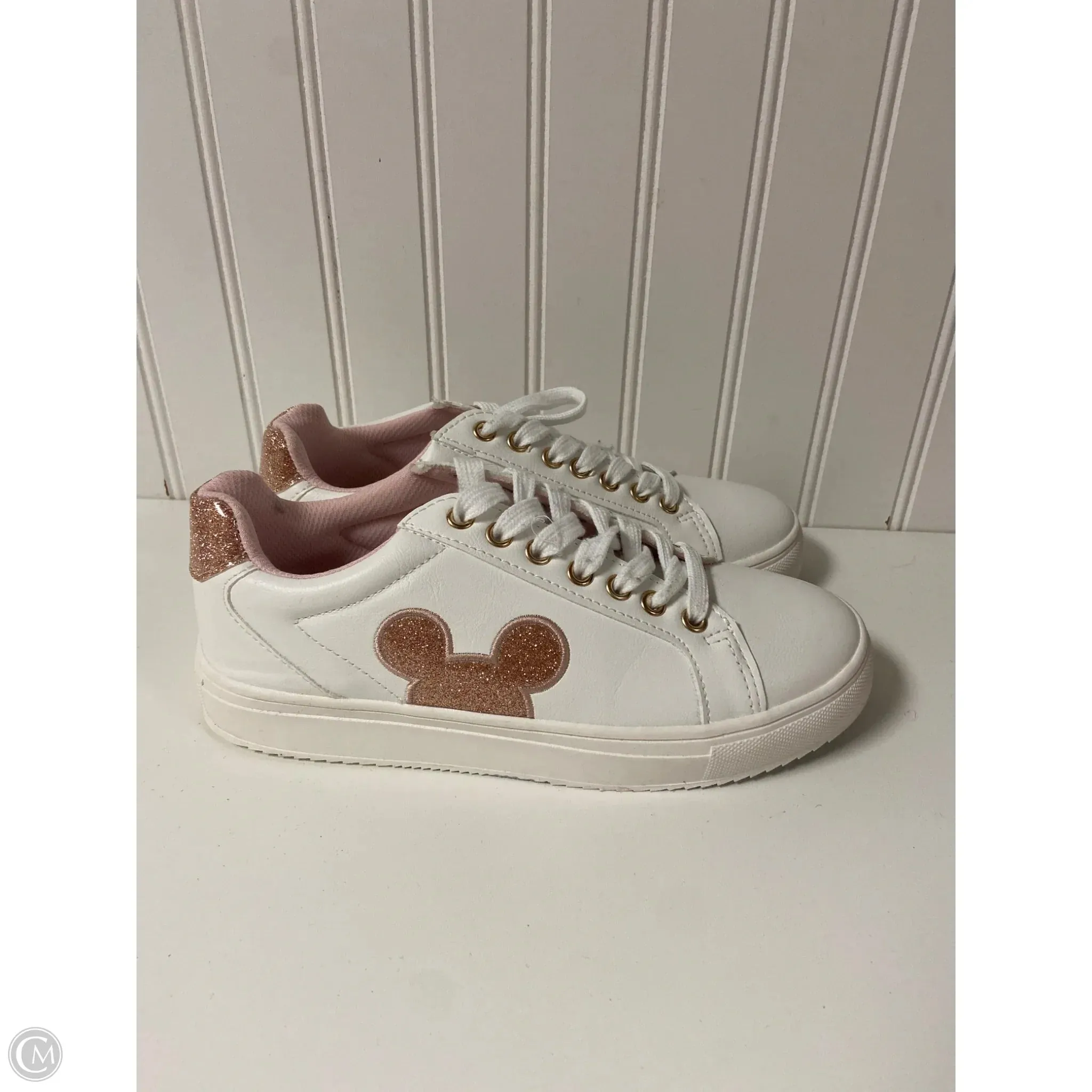 Shoes Sneakers By Disney Store In White, Size: 7