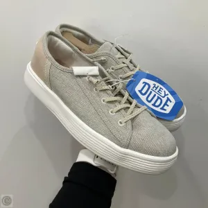 Shoes Sneakers By Hey Dude In Tan, Size: 10