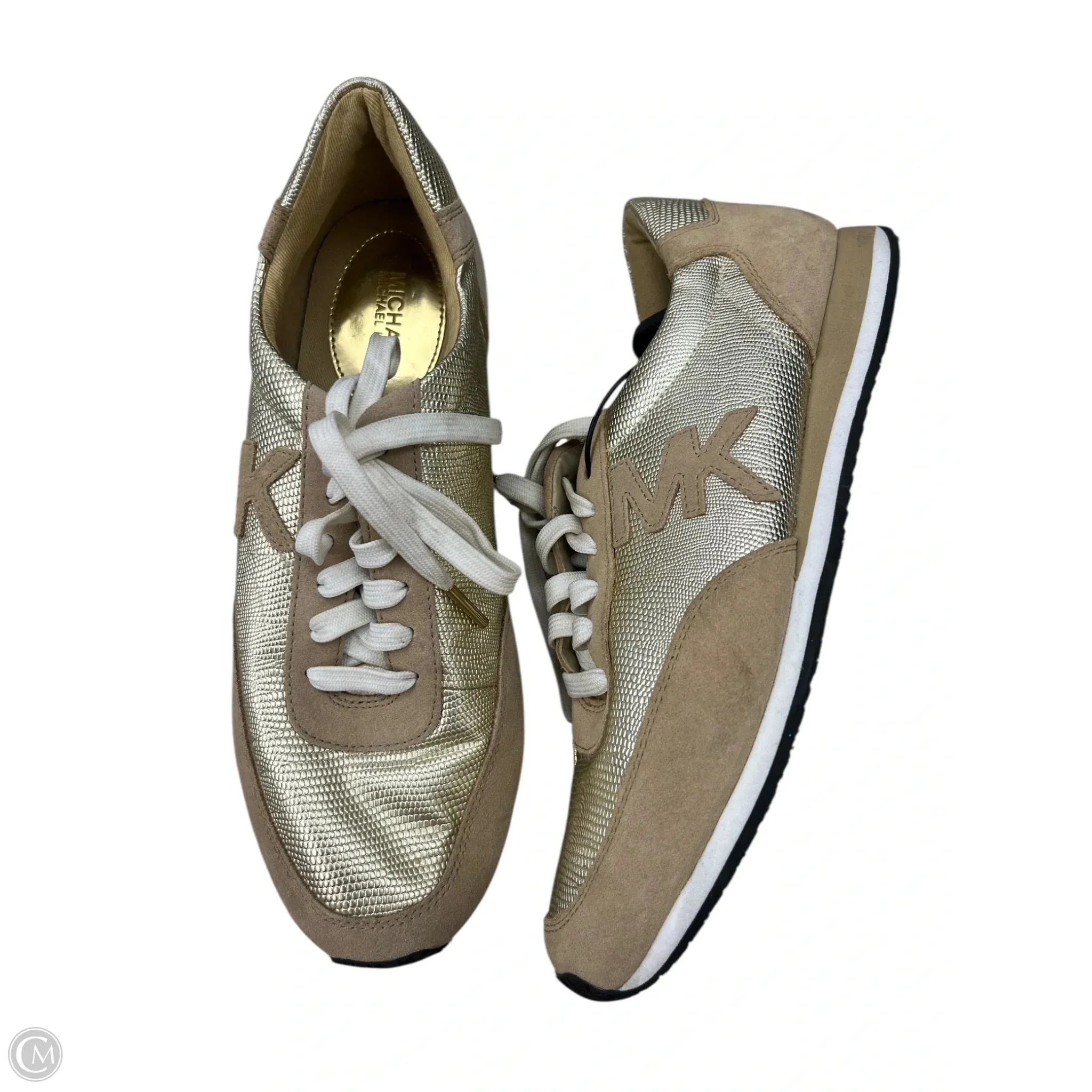 Shoes Sneakers By Michael By Michael Kors In Gold, Size: 8.5