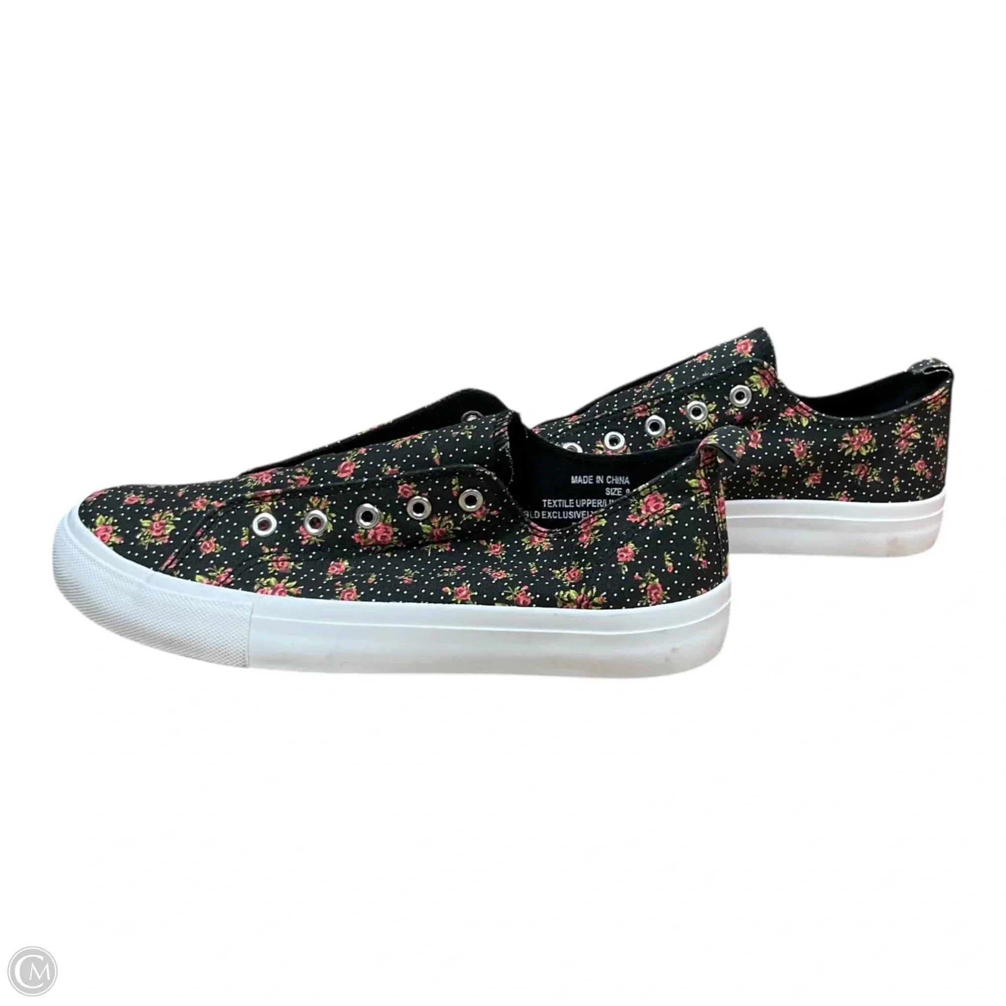 Shoes Sneakers By Serra In Floral Print, Size: 9
