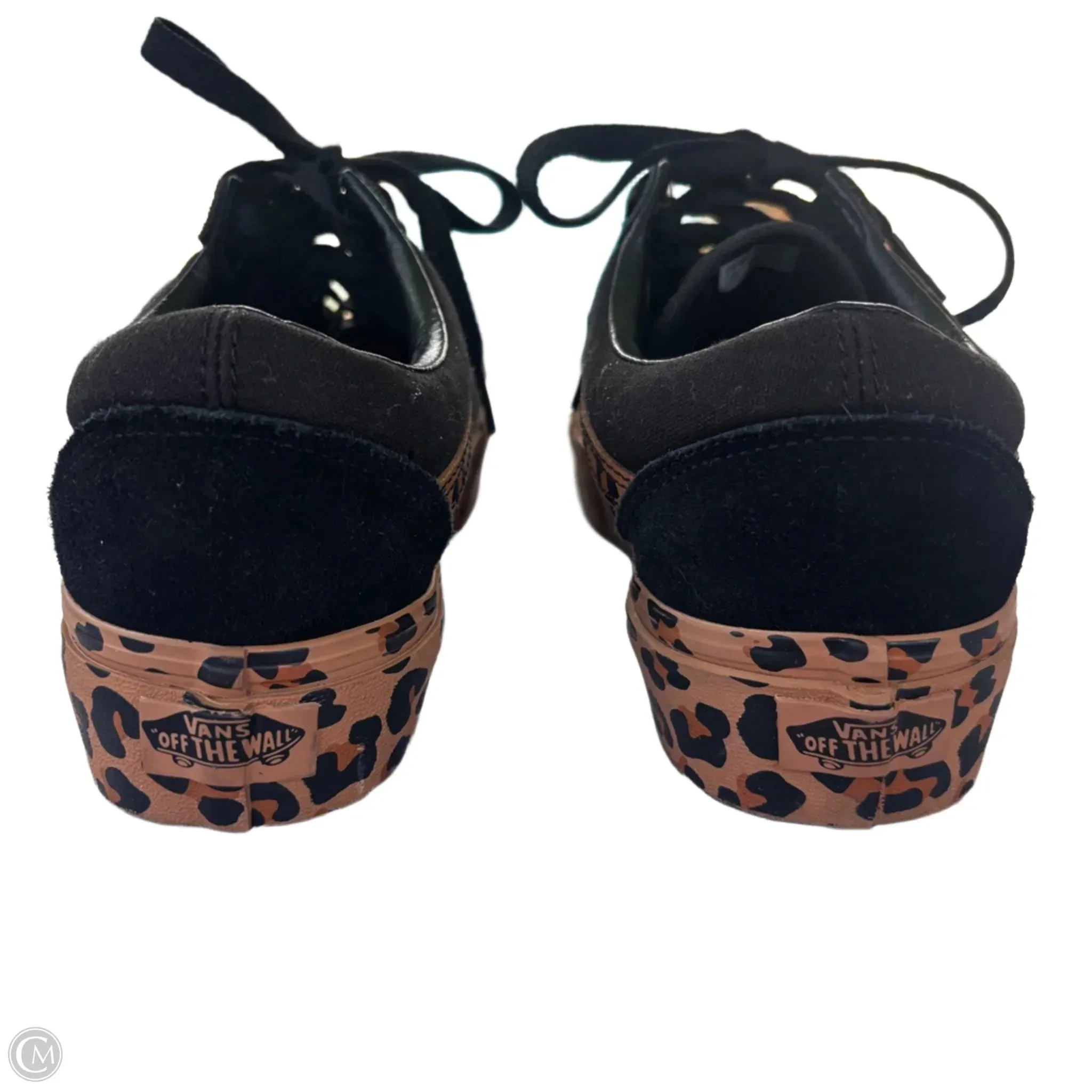 Shoes Sneakers By Vans In Black & Brown, Size: 8.5