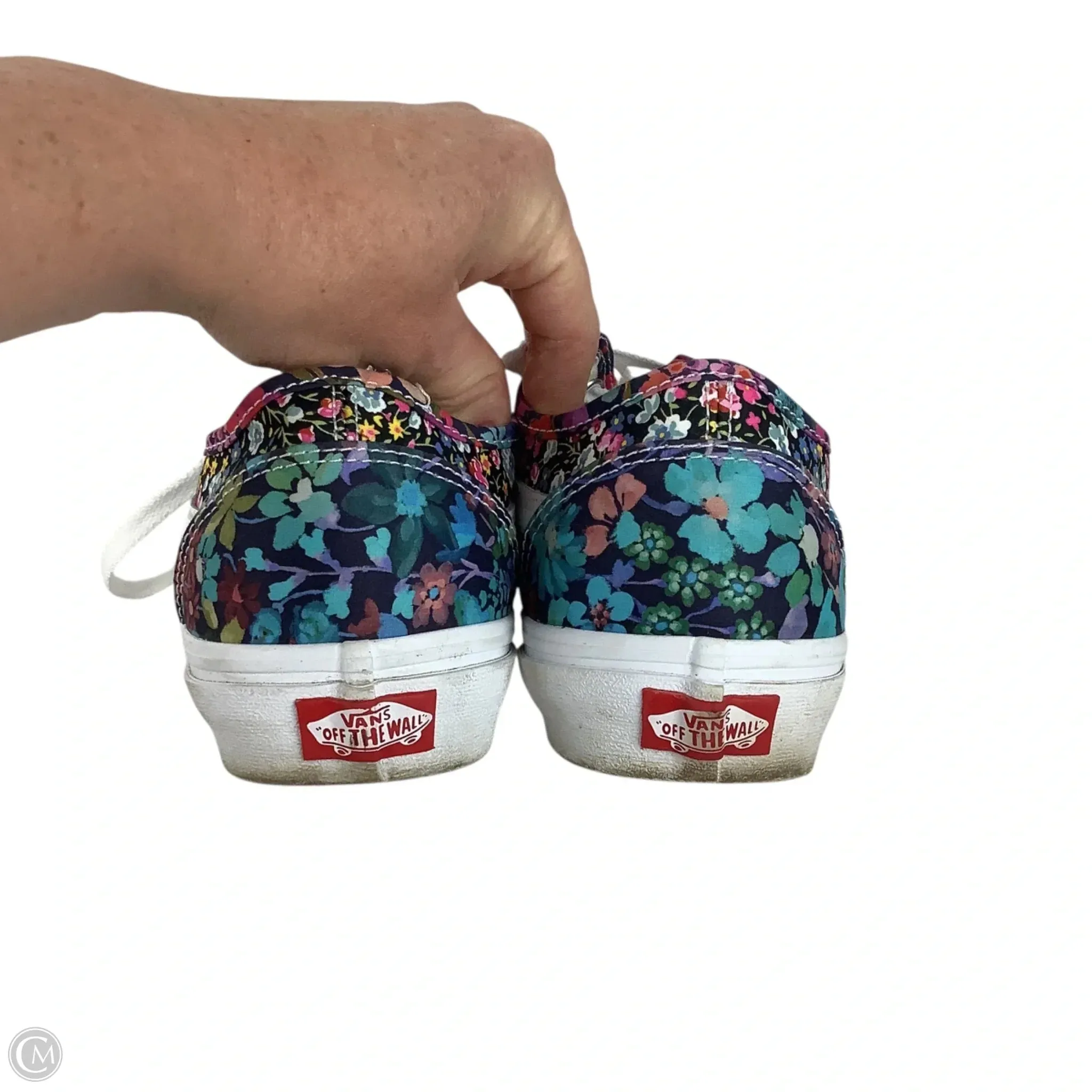 Shoes Sneakers By Vans In Floral Print, Size: 9.5