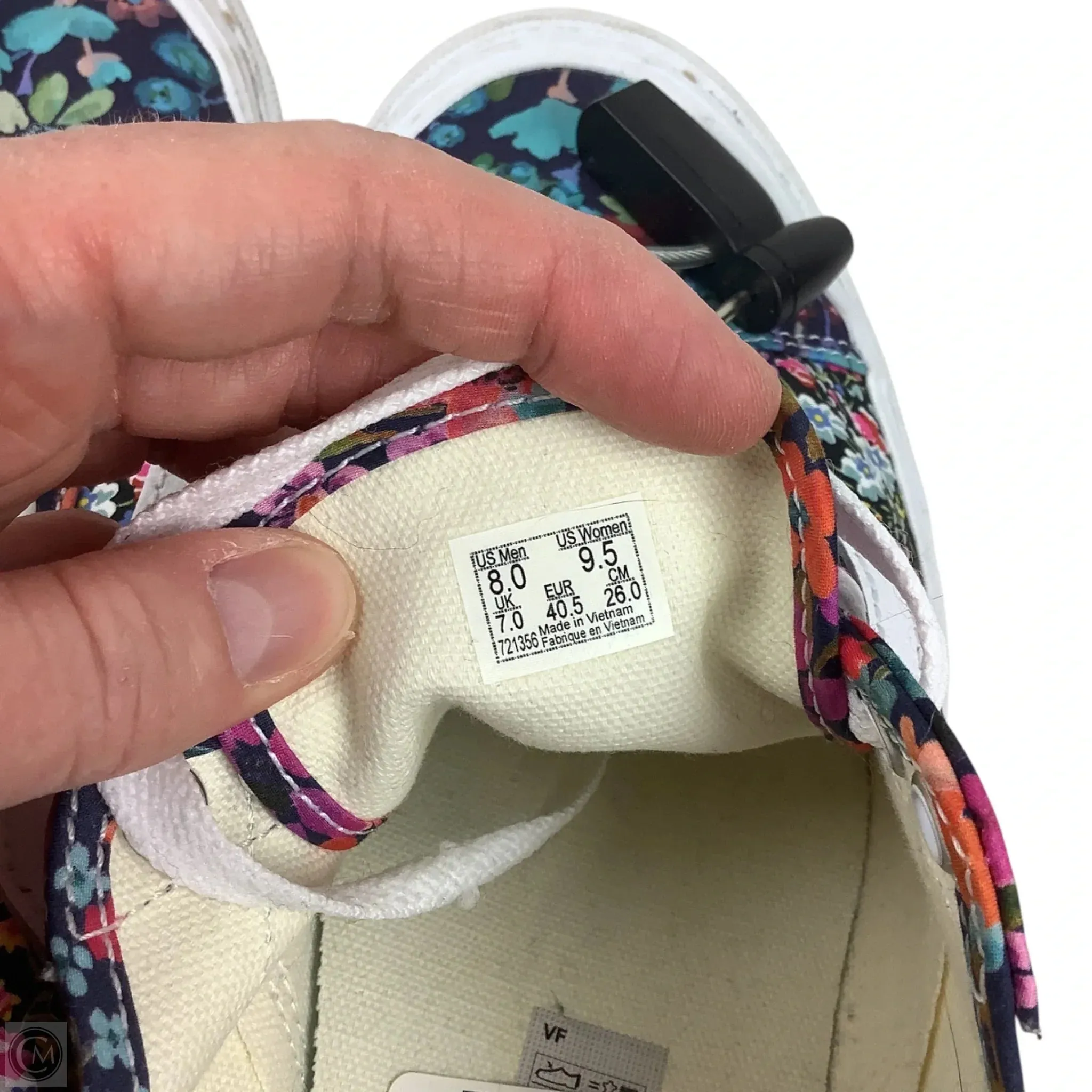 Shoes Sneakers By Vans In Floral Print, Size: 9.5