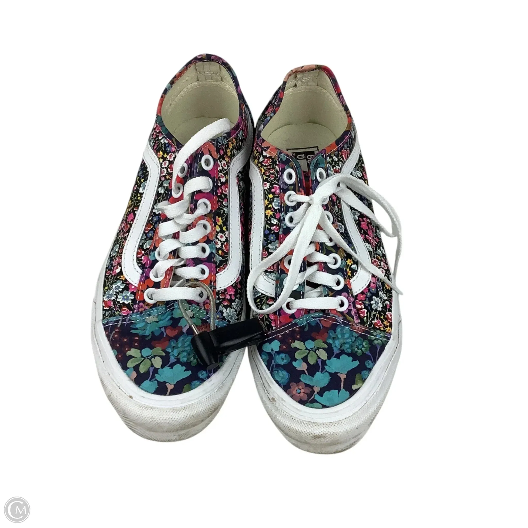Shoes Sneakers By Vans In Floral Print, Size: 9.5