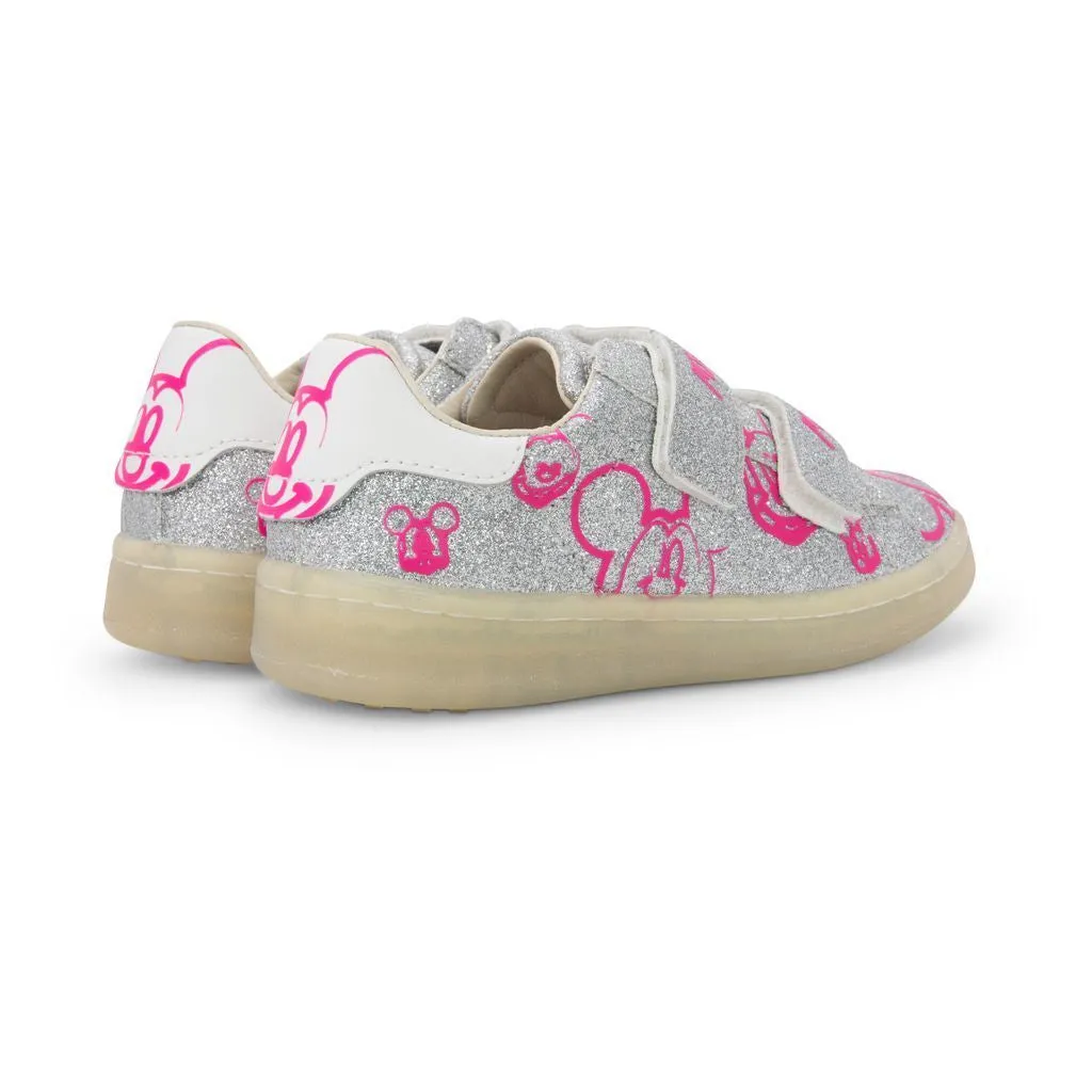 Silver Glitter Disney Gallery Shoes
