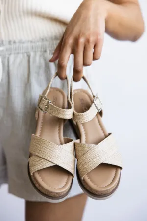 Soda Seville Raffia Sandals for Women in Natural | SEVILLE-NAT/RAF