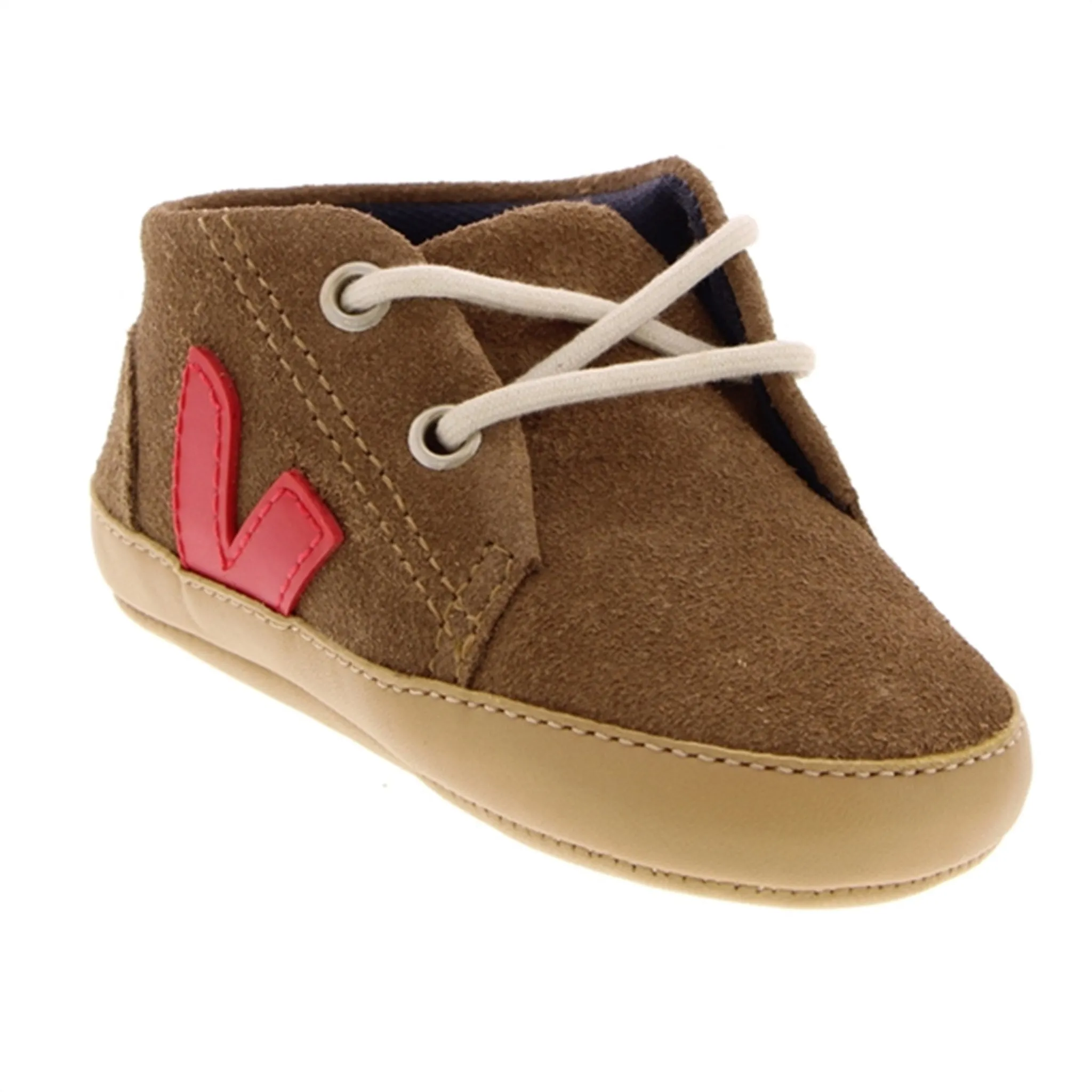 Veja Baby Slippers Brown Pekin
