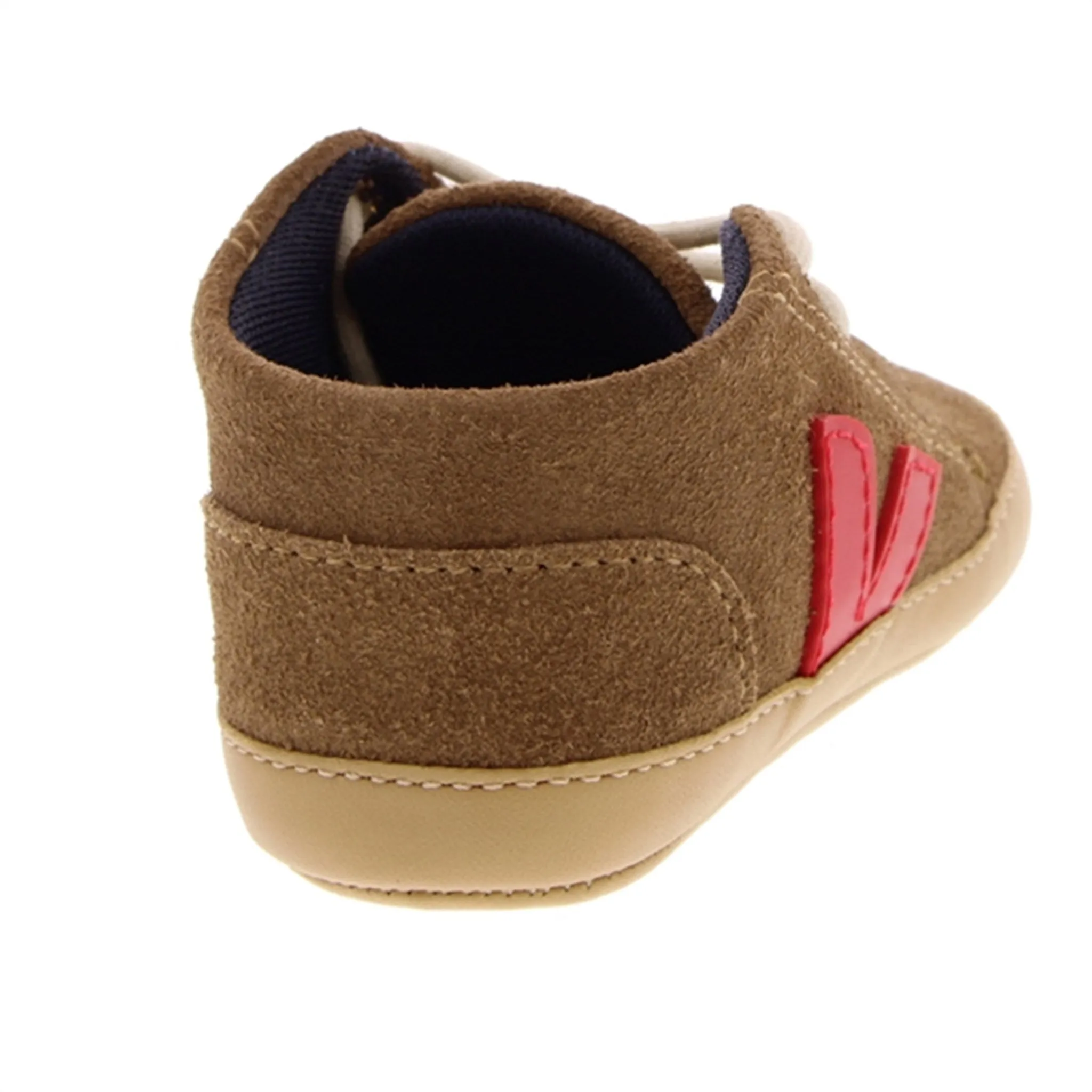 Veja Baby Slippers Brown Pekin