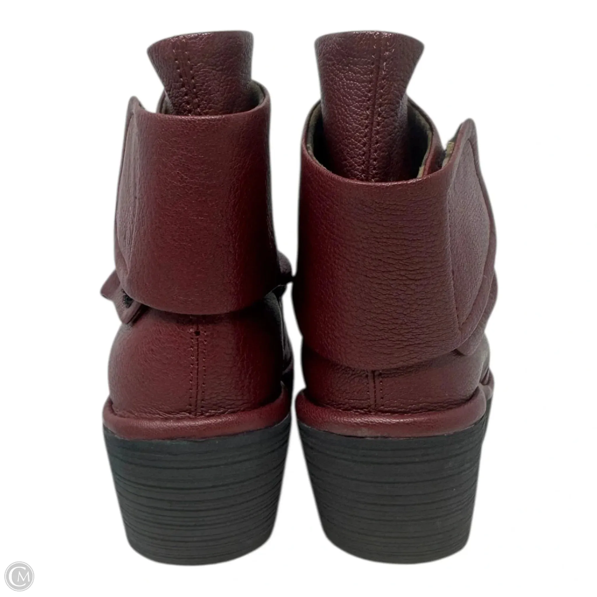 Yomi Boots Ankle Heels By Fly London In Red, Size: 8.5